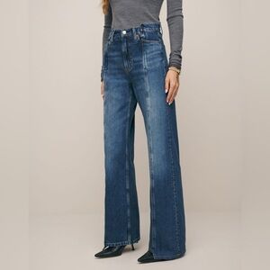NWT Reformation Cary High Rise Slouchy Wide Leg Jeans